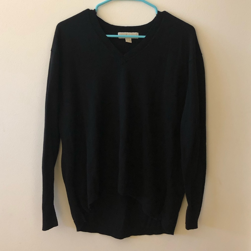 Michael Kors Black V-Neck Sweater